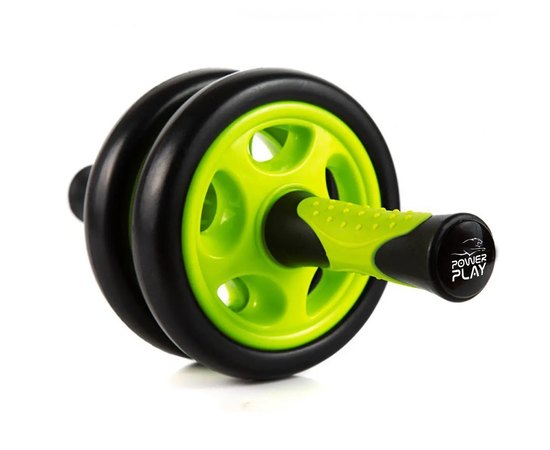 Колесо для преса PowerPlay 4327 Dual-Core Ab Wheel Чорно-зелене (PP_4327_Black/Green)