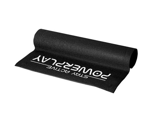 Коврик для йоги и фитнеса PowerPlay 4010 PVC Yoga Mat 173x61x0,6см черный (PP_4010_Black_(173*0,6))