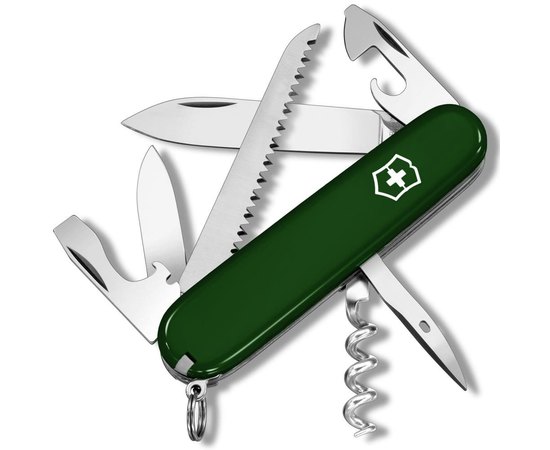 Многофункциональный нож Victorinox Camper зеленый 1.3613.4, Цвет : Green