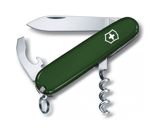 Багатофункціональний ніж Victorinox Waiter зелений 0.3303.4, Колір: Green