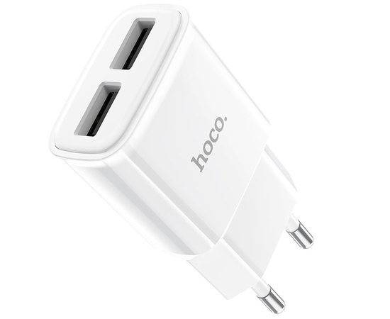 Зарядное устройство Hoco Micro USB Cable Star round dual Port charger set C88A 2USB, 2.4A White (000007681)