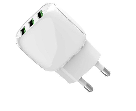 Зарядний пристрій Ldnio Micro USB Cable A3315 3USB, 3.1A White (000007904)