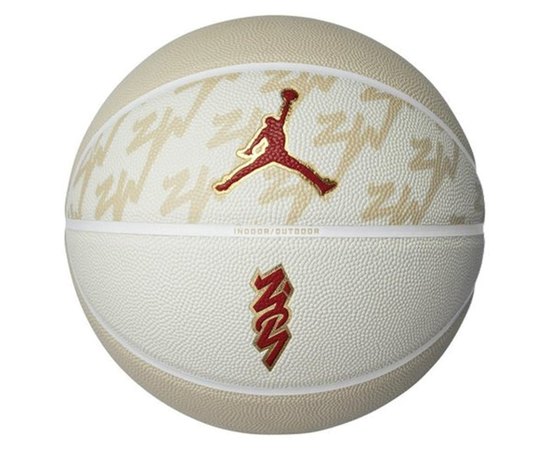 М'яч баскетбольний Nike Jordan All Court 8P Z Williamson Deflated Team Gold/White/Metallic Gold/Univ (J.100.4141.720.07)