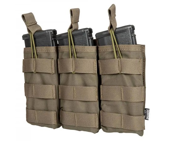 Підсумок потрійний відкритий Primal Gear Triple Carbine Magazine Pouch Koga Olive (25708)