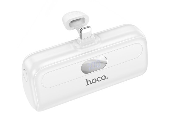 Повербанк HOCO  J116 Pocket with digital display iP 5000 mAh White (6942007605151), Цвет : Белый