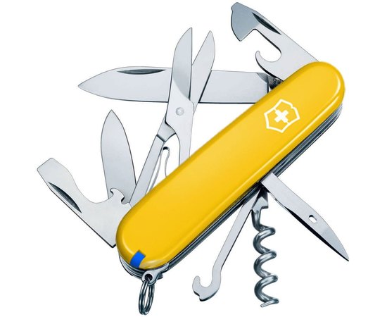 Багатофункціональний ніж Victorinox Climber жовтий 1.3703.8, Колір: Yellow