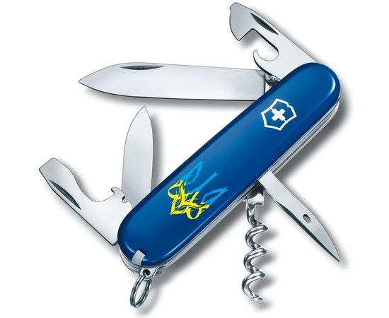 Многофункциональный нож Victorinox Spartan Ukraine Трезубец готический сине-желтый 1.3603.2_T0636u