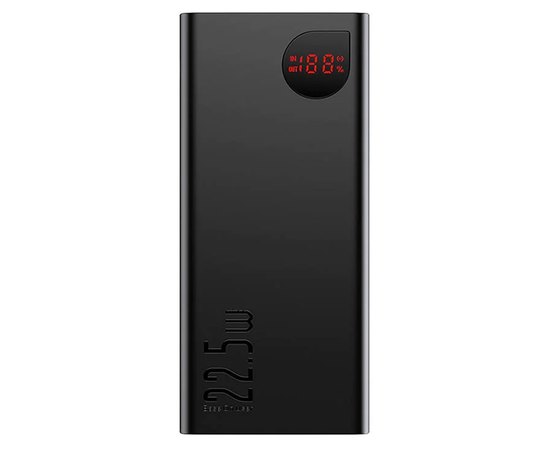 Повербанк Baseus Adaman Digital Display Fast Charge 40000 mAh 22.5W Black (6932172628048)