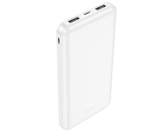 Повербанк HOCO High-ranking J100 10000 mAh White (6931474783578), Колір: Білий