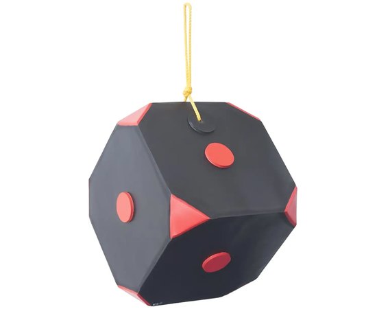 Мишень для стрельбы Yate Cube Polimix 4 30x30x30 см 40 lbs Black/Red (Y503932)