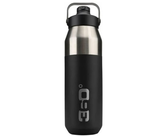 Термос 360° degrees Vacuum Insulated Stainless Steel Bottle with Sip Cap, Black, 1 л (STS 360SSWINSIP1000BLK), Цвет: Black