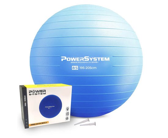 М'яч для фітнесу (фітбол) Power System PS-4018 Ø85 cm PRO Gymball Blue (PS-4018_85cm_Blue)