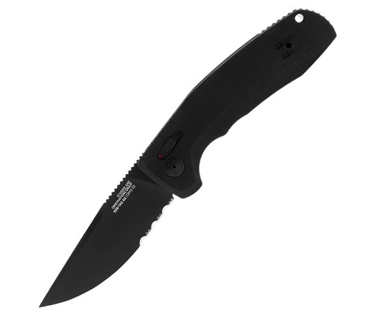 Ніж тактичний SOG SOG-TAC AU, Black, Partially Serrated (SOG 15-38-02-57)