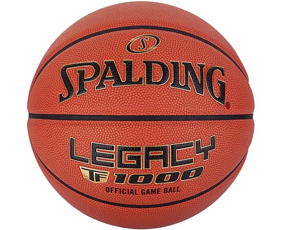 Мяч баскетбольный Spalding TF-1000 Legacy FIBA оранжевый size 6 (76964Z), Размер: 6, Цвет: Оранжевый