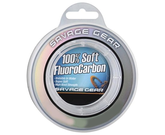 Флюорокарбон Savage Gear Soft Fluorocarbon 35m 0.46mm 12.3kg Clear (54853), Диаметр, мм: 0.46 , Размотка, м : 35 м