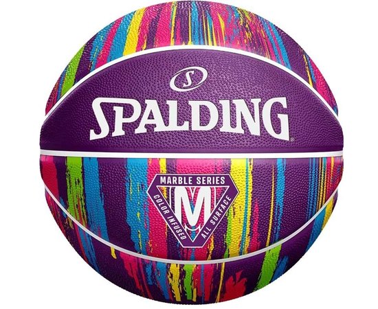 М'яч баскетбольний Spalding Marble Ball фіолетовий size 7 (84403Z)