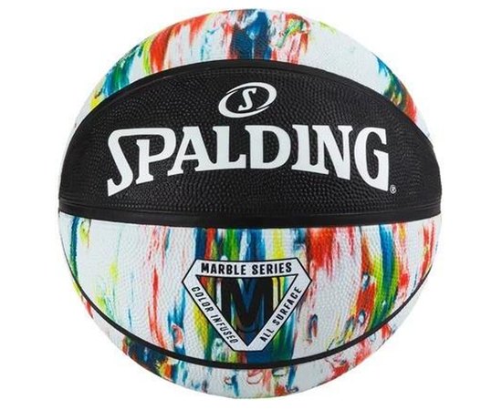 Мяч баскетбольный Spalding Marble Ball красный/белый/синий size 7 (84399Z)