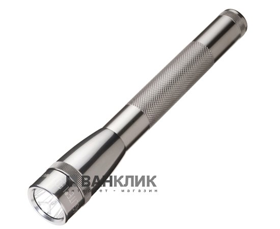 Фонарь Mini Maglite AAA (серый), карманный клип и 2 батареи (M3А092R)