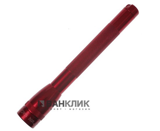 Фонарь Mini Maglite AAA (красный), карманный клип и 2 батареи (M3А032R)