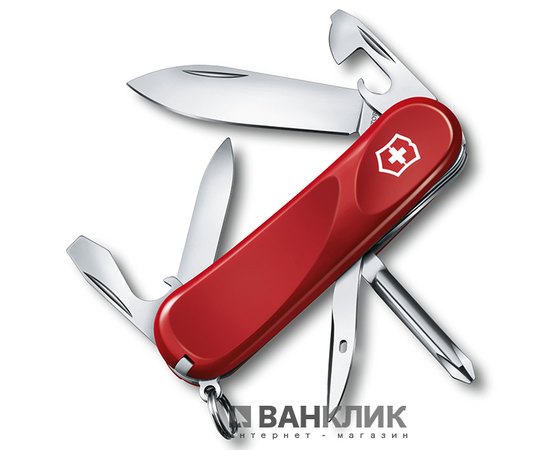 Нож Victorinox Delemont, Evolution 11, 85 мм, красный 2.4803.E