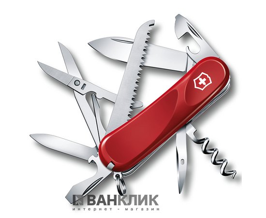 Нож Victorinox Delemont, Evolution 17, 85 мм, красный 2.3913.E