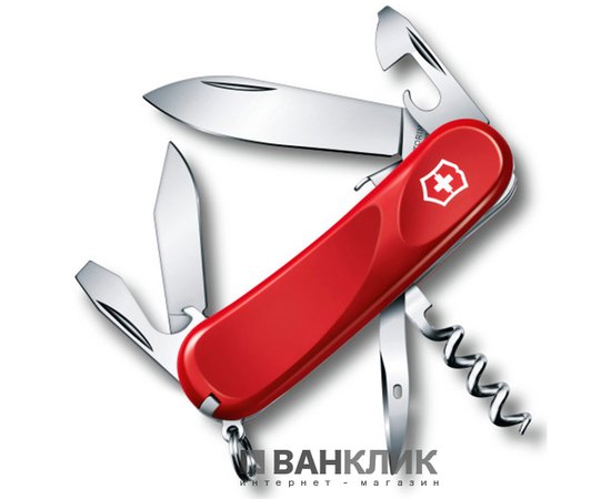 Нож Victorinox Delemont, Evolution S101, 85 мм, красный 2.3603.SE