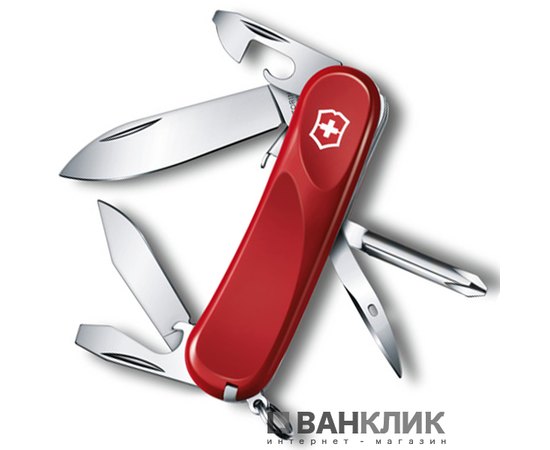 Нож Victorinox Delemont, Evolution S111, 85 мм, красный 2.4603.SE