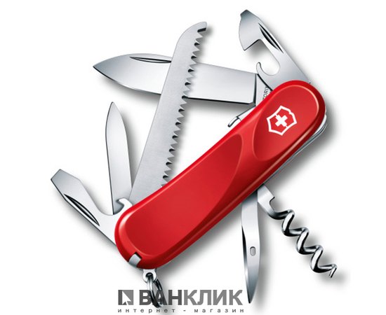 Нож Victorinox Delemont, Evolution S13, 85 мм, красный 2.3813.SE