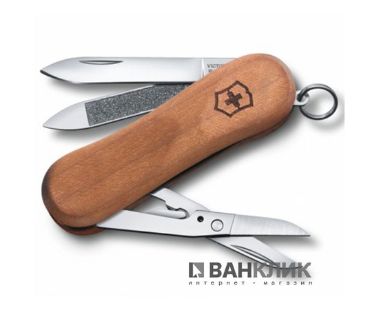 Нож Victorinox Delemont, EvoWood 81, 65 мм, орех 0.6421.63