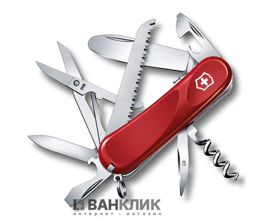 Нож Victorinox Delemont, Junior 03, 85 мм, красный 2.3913.SKE