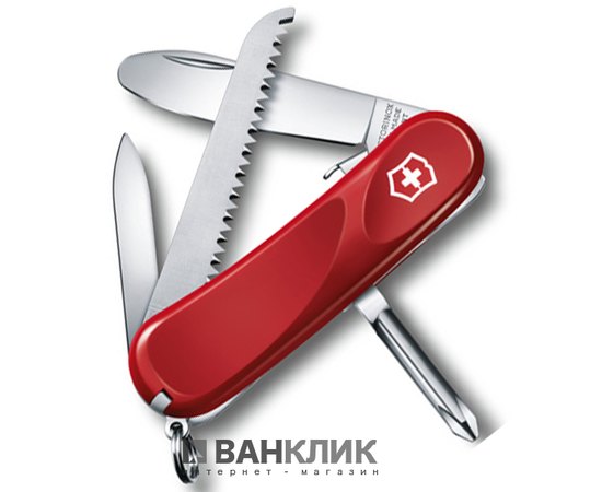 Нож Victorinox Delemont, Junior 09, 85 мм, красный 2.4213.SKE