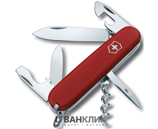 Нож Victorinox Swiss Army Spartan, голубой, желтый тризуб 1.3603.7R2