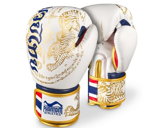 Боксерские перчатки Phantom Muay Thai Gold Limited Edition 10 унций (PHBG2590-10), Вес: 10 унций