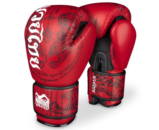 Боксерські рукавички Phantom Muay Thai Red 10 унцій (PHBG2505-10), Вага: 10 унцій