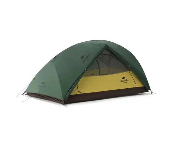 Палатка Naturehike Star-River 2 Updated NH17T012-T, 210T, сверхлегкая двухместная с футпринтом, темно-зеленый (6927595789049)