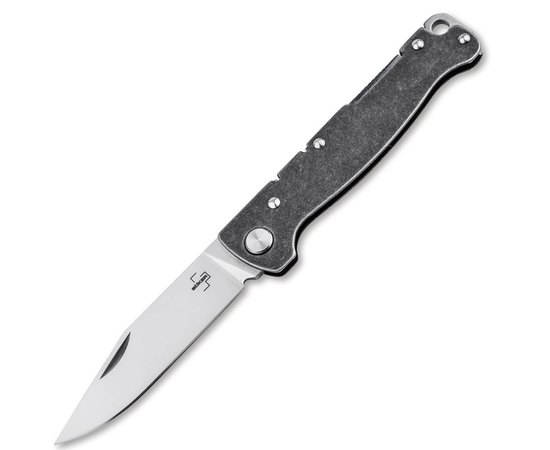 Карманный нож Boker Plus Atlas Backlock Clippoint 01BO866, Цвет : Grey 