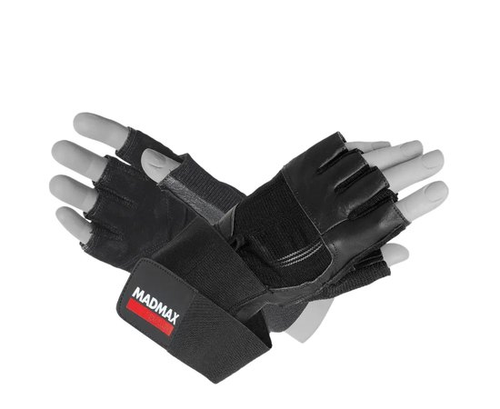 Рукавички для фітнесу  MadMax MFG-269 Professional Exclusive Black L (MFG-269-EXC_L), Розмір: L, Колір: Black