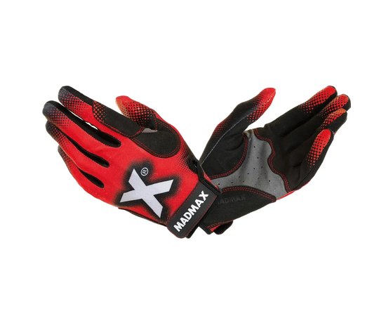 Рукавички для фітнесу MadMax MXG-101 X Gloves Black/Grey/Red S (MXG-101-RED_S), Розмір: S