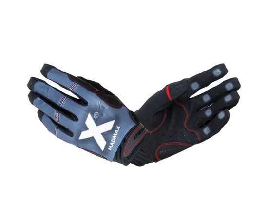 Рукавички для фітнесу MadMax MXG-102 X Gloves Black/Grey/White S (MXG-102-GRY_S), Розмір: S