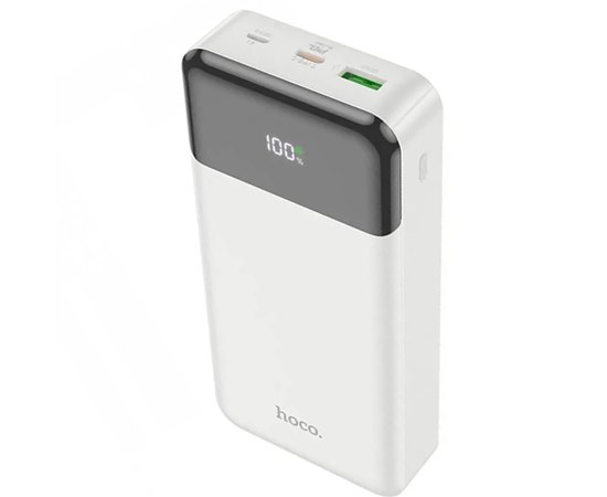 Повербанк HOCO Cool figure J102A 20000 mAh 20W White (6931474783639), Колір: Білий, Ємність: 20 000 mAh