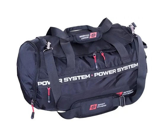 Сумка спортивная Power System PS-7012 Gym Bag-Dynamic 38 л Black/Red (7012BR-3)