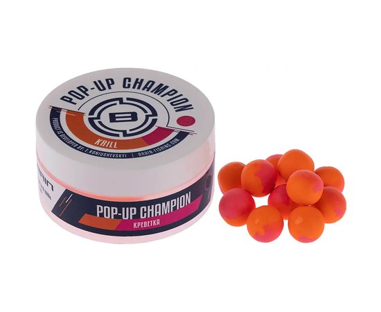 Бойли Brain Champion Pop-Up Krill креветка 6mm 34g (1858.81.27), Вкус : Креветка