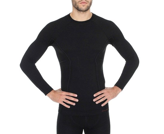 Комплект мужского термобелья Brubeck Active Wool LS12820-LE11710 black L (LS12820-LE11710 black-L), Размер: L, Рост: 176-182 см