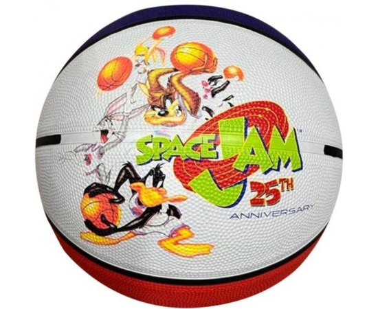 Мяч баскетбольный Spalding Space Jam 25TH Annversary Tune Squad белый/красный size 7 (84687Z)