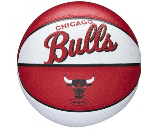 М'яч баскетбольний Wilson NBA Team Retro BSKT Mini CHI Bulls size 3 (WTB3200XBCHI)