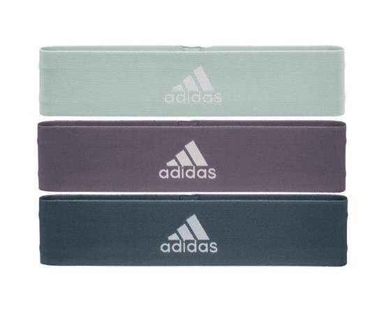 Набор эспандеров Adidas Resistance Band Set L, M, H зеленый/фиолетовый/темно-синий 70х7.6х0.5 см (ADTB-10711)