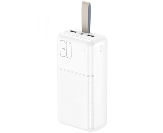 Повербанк XO PR199 Light Display 30000 mAh White (6920680835683)