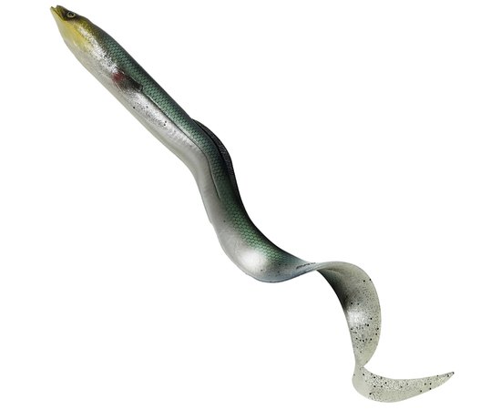 Силикон Savage Gear 3D Real Eel Loose Body 200mm 27.0g Green Silver (поштучно) 63777, Цвет : Green Silver