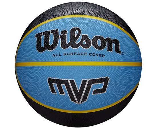 М'яч баскетбольний  Wilson MVP 295 black/blue size 7 (WTB9019XB07), Розмір: 7, Колір: Синій