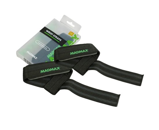 Лямки для тяги MadMax MFA-269 Non slide & slip wrist straps Black (MFA-269-U)